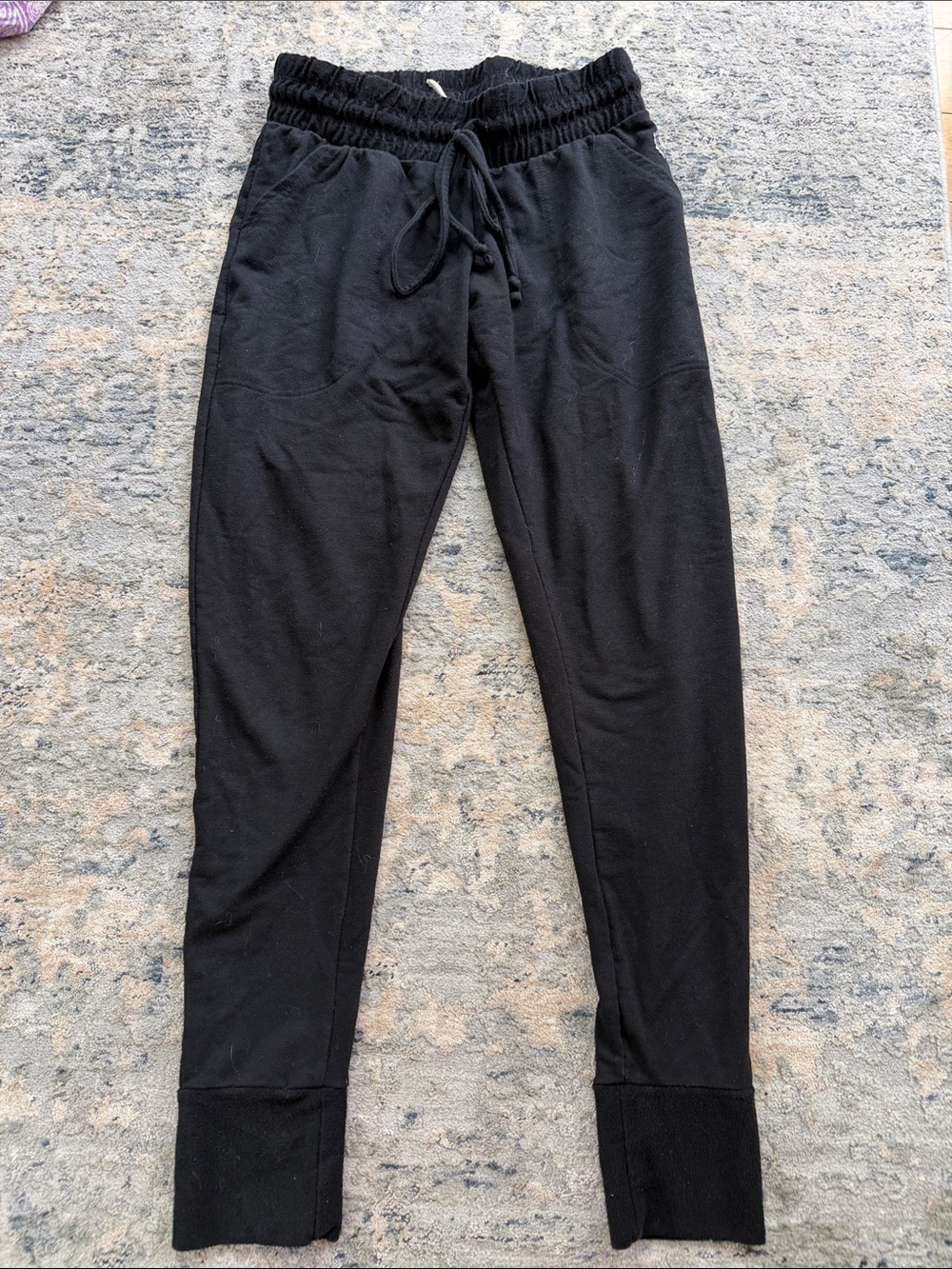 Free people movement black joggers